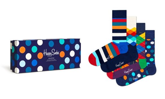 Zestaw skarpetek Happy Socks 4-pak Multi-color XMIX09-6050