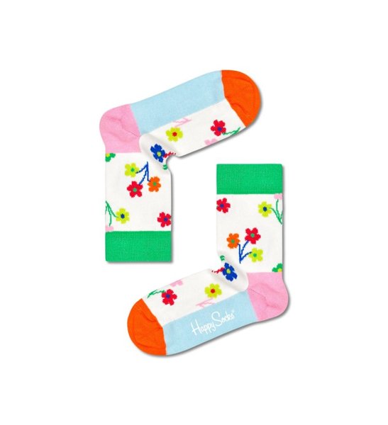 Zestaw skarpetek dziecięcych Happy Socks 3-pak Flower XKFLO08-3300